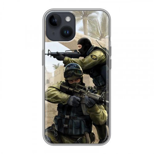 Дизайнерский пластиковый чехол для Iphone 14 Counter-strike