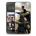 Дизайнерский пластиковый чехол для HTC Desire 700 Counter-strike