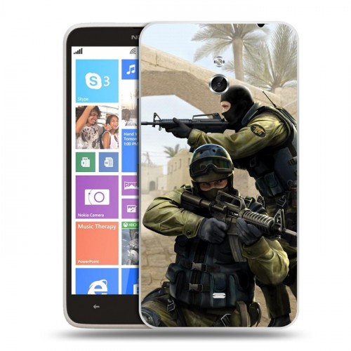 Дизайнерский пластиковый чехол для Nokia Lumia 1320 Counter-strike