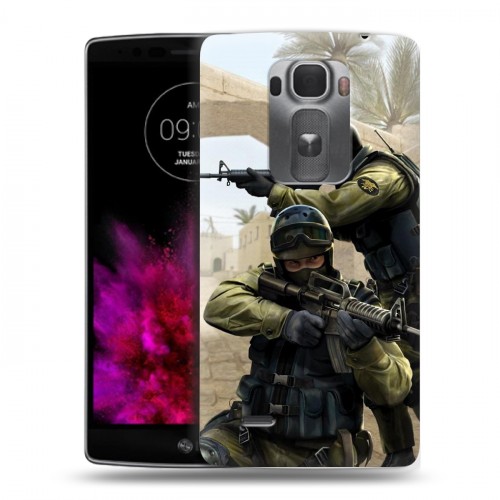 Дизайнерский пластиковый чехол для LG G Flex 2 Counter-strike