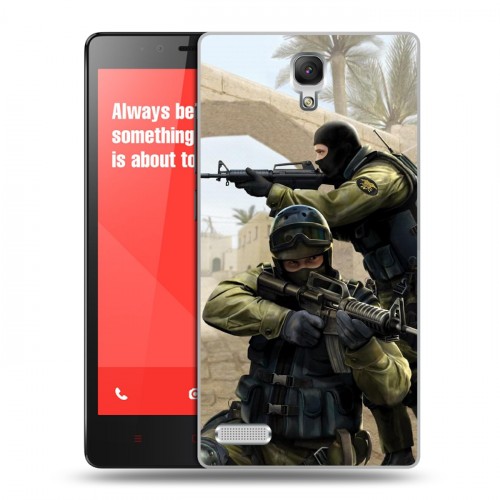 Дизайнерский силиконовый чехол для Xiaomi RedMi Note Counter-strike