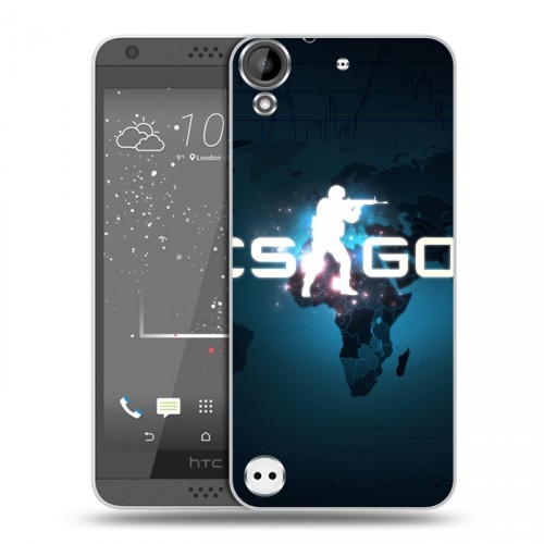 Дизайнерский пластиковый чехол для HTC Desire 530 Counter-strike