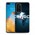 Дизайнерский пластиковый чехол для Huawei P40 Counter-strike