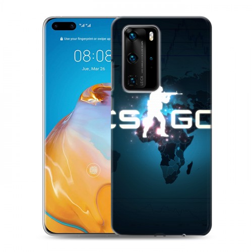 Дизайнерский пластиковый чехол для Huawei P40 Pro Counter-strike