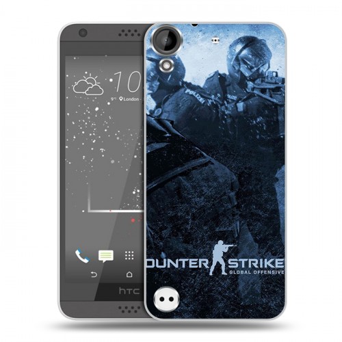 Дизайнерский пластиковый чехол для HTC Desire 530 Counter-strike