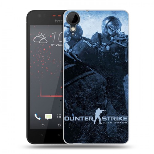 Дизайнерский пластиковый чехол для HTC Desire 825 Counter-strike