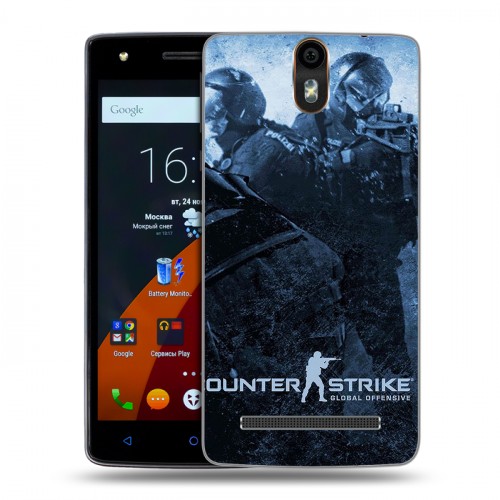 Дизайнерский силиконовый чехол для Wileyfox Storm Counter-strike