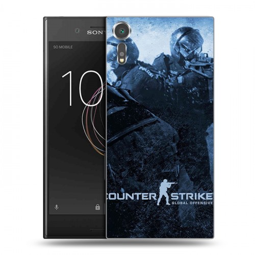 Дизайнерский пластиковый чехол для Sony Xperia XZs Counter-strike