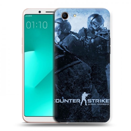 Дизайнерский пластиковый чехол для OPPO A83 Counter-strike