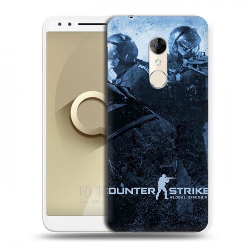 Дизайнерский пластиковый чехол для Alcatel 3 Counter-strike