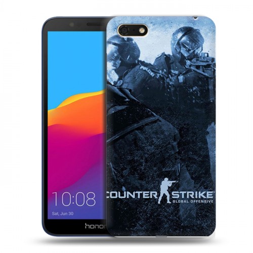 Дизайнерский пластиковый чехол для Huawei Honor 7A Counter-strike