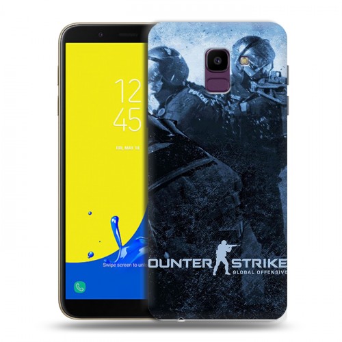 Дизайнерский пластиковый чехол для Samsung Galaxy J6 Counter-strike