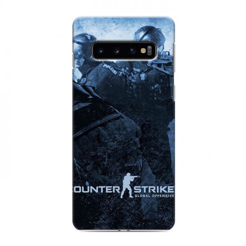 Дизайнерский силиконовый чехол для Samsung Galaxy S10 Counter-strike