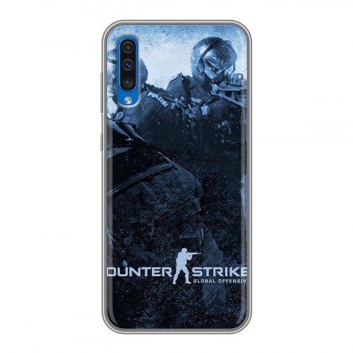 Дизайнерский силиконовый чехол для Samsung Galaxy A50 Counter-strike