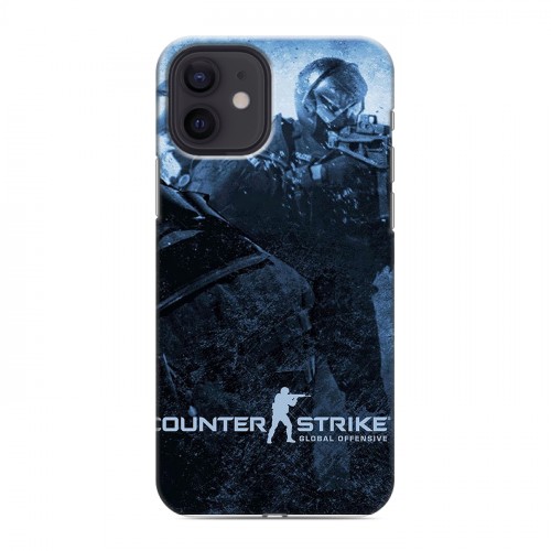 Дизайнерский силиконовый чехол для Iphone 12 Counter-strike