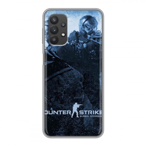 Дизайнерский силиконовый чехол для Samsung Galaxy A32 Counter-strike