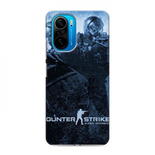 Дизайнерский силиконовый чехол для Xiaomi Poco F3 Counter-strike