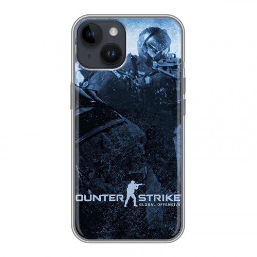 Дизайнерский пластиковый чехол для Iphone 14 Counter-strike