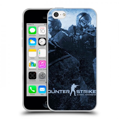 Дизайнерский пластиковый чехол для Iphone 5c Counter-strike