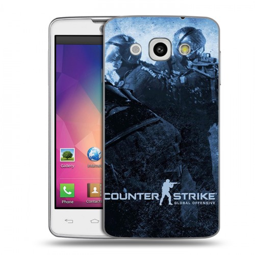 Дизайнерский пластиковый чехол для LG L60 Counter-strike