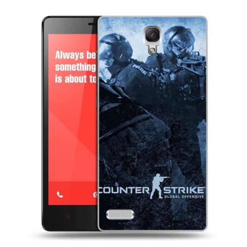 Дизайнерский силиконовый чехол для Xiaomi RedMi Note Counter-strike