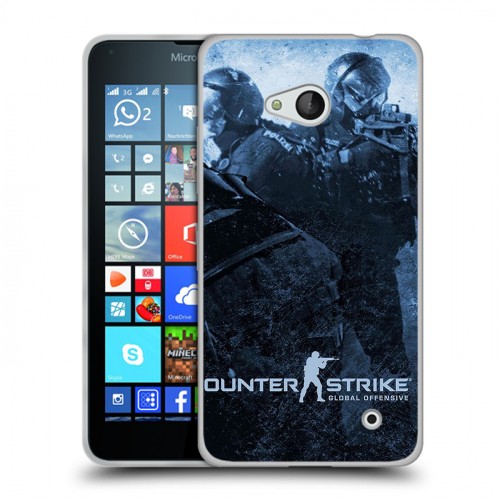 Дизайнерский пластиковый чехол для Microsoft Lumia 640 Counter-strike