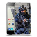 Дизайнерский пластиковый чехол для ZTE Blade L3 Counter-strike