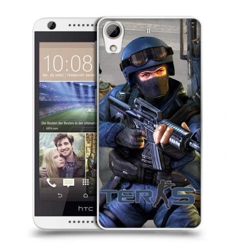 Дизайнерский силиконовый чехол для HTC Desire 626 Counter-strike