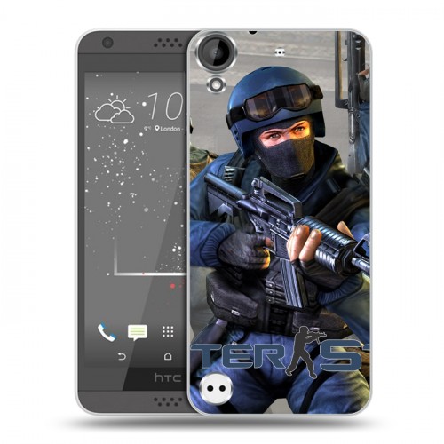 Дизайнерский пластиковый чехол для HTC Desire 530 Counter-strike