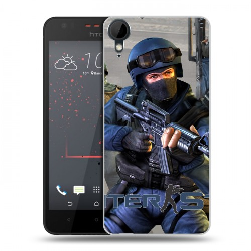 Дизайнерский пластиковый чехол для HTC Desire 825 Counter-strike