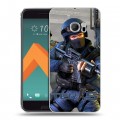 Дизайнерский пластиковый чехол для HTC 10 Counter-strike