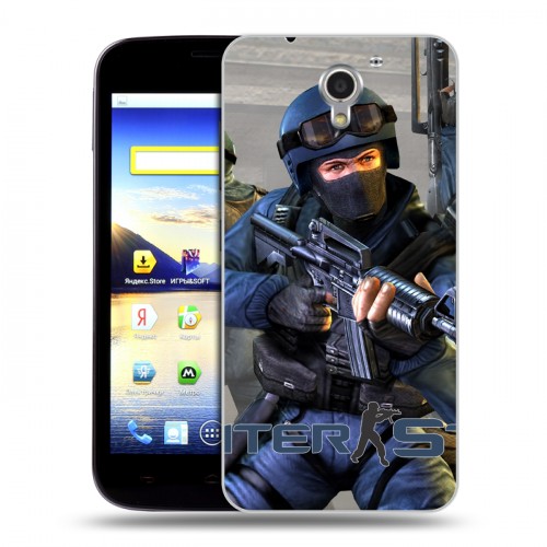 Дизайнерский пластиковый чехол для ZTE Blade A510 Counter-strike