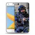 Дизайнерский пластиковый чехол для HTC One A9S Counter-strike