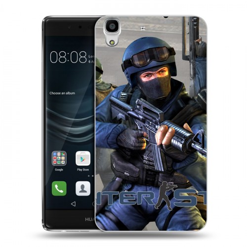 Дизайнерский пластиковый чехол для Huawei Y6II Counter-strike