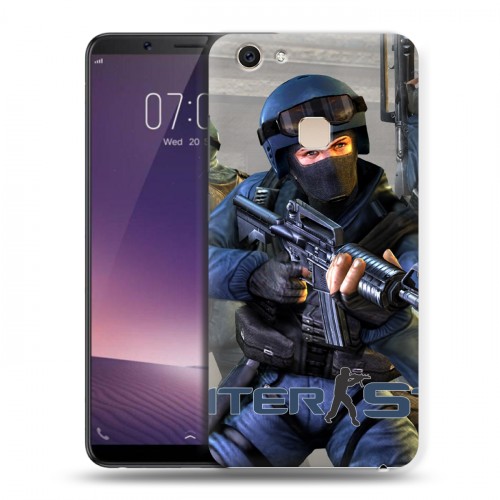 Дизайнерский пластиковый чехол для Vivo V7 Plus Counter-strike