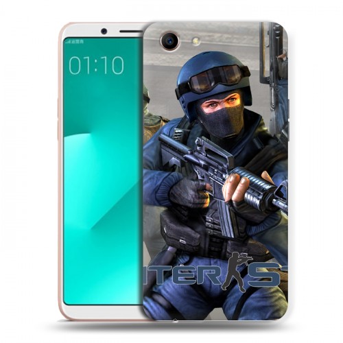 Дизайнерский пластиковый чехол для OPPO A83 Counter-strike