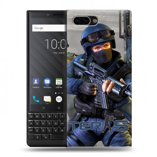 Дизайнерский пластиковый чехол для BlackBerry KEY2 Counter-strike