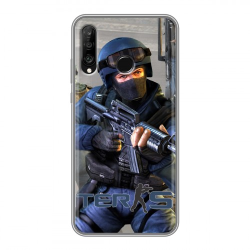 Дизайнерский силиконовый чехол для Huawei P30 Lite Counter-strike