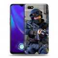 Дизайнерский силиконовый с усиленными углами чехол для OPPO A1k Counter-strike