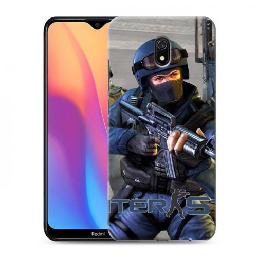 Дизайнерский силиконовый с усиленными углами чехол для Xiaomi RedMi 8A Counter-strike