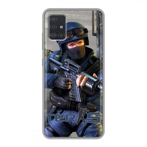 Дизайнерский силиконовый чехол для Samsung Galaxy A51 Counter-strike