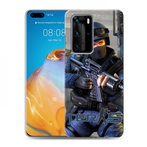 Дизайнерский пластиковый чехол для Huawei P40 Pro Counter-strike