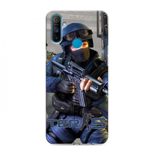 Дизайнерский силиконовый чехол для Realme C3 Counter-strike