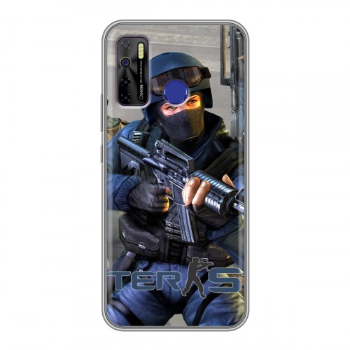 Дизайнерский силиконовый чехол для Tecno Camon 15 Counter-strike