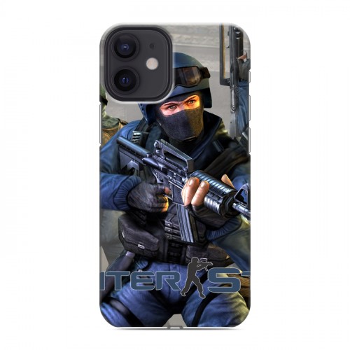 Дизайнерский силиконовый с усиленными углами чехол для Iphone 12 Mini Counter-strike