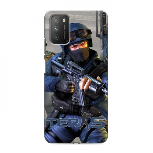 Дизайнерский пластиковый чехол для Xiaomi Poco M3 Counter-strike