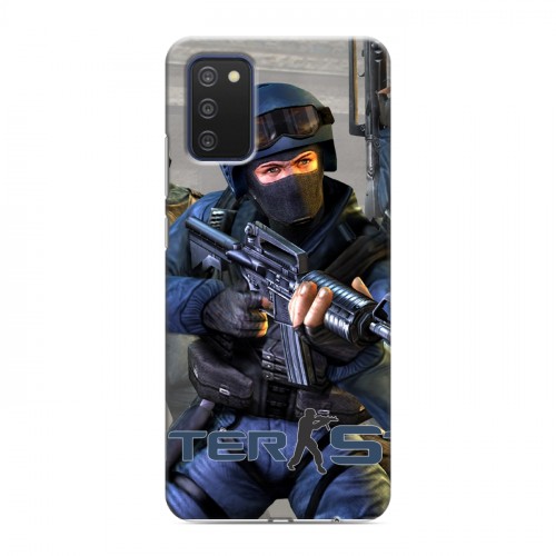 Дизайнерский силиконовый с усиленными углами чехол для Samsung Galaxy A03s Counter-strike