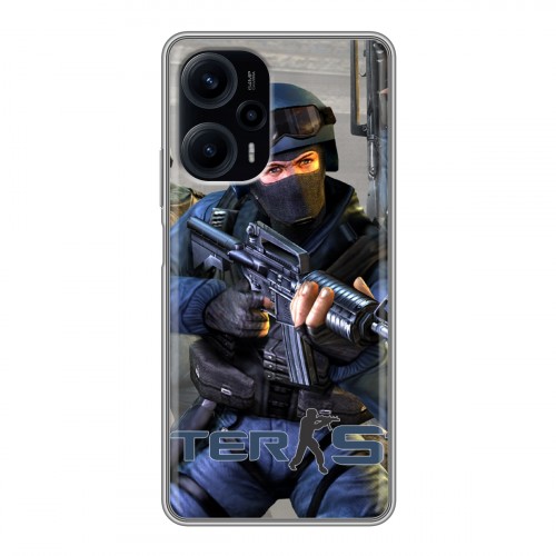 Дизайнерский силиконовый чехол для XIaomi Poco F5 Counter-strike