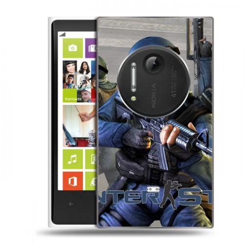 Дизайнерский пластиковый чехол для Nokia Lumia 1020 Counter-strike