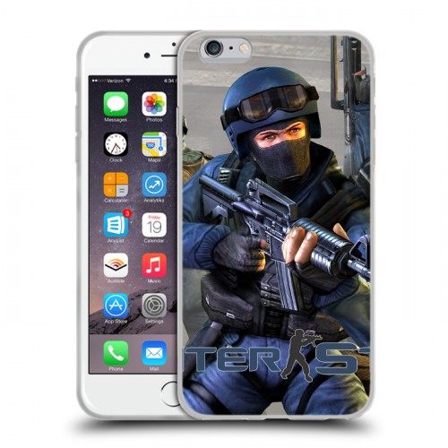 Дизайнерский силиконовый чехол для Iphone 6 Plus/6s Plus Counter-strike